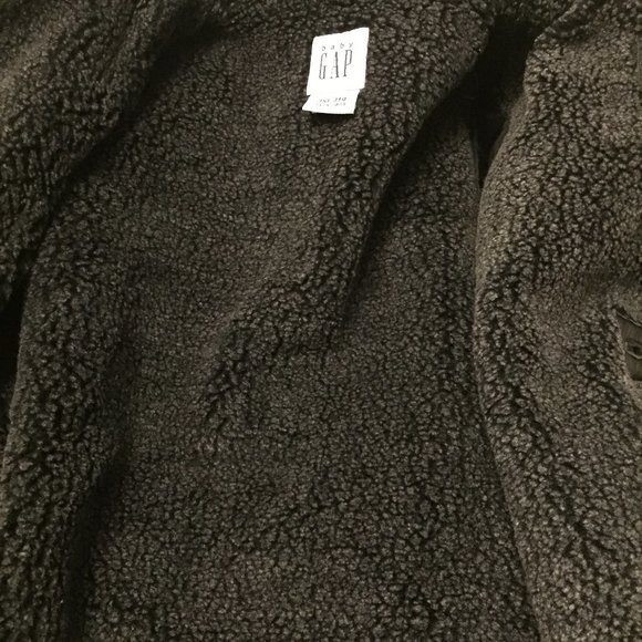 Vintage 90's Gap Genuine Leather Coat Size 3 - Picture 8 of 9